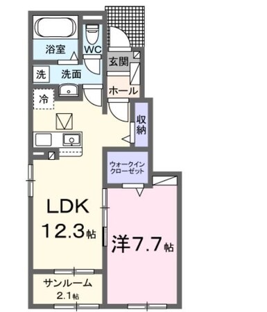 カーサラルゴの物件間取画像